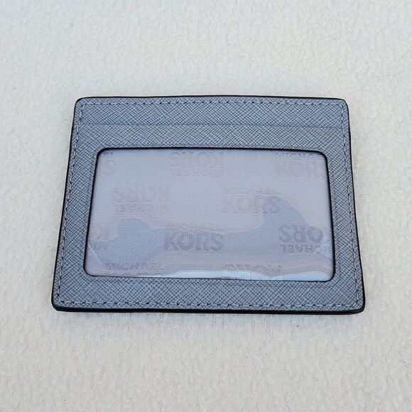 NWOT Michael Kors Gray Saffiano Leather Card Case - Picture 6 of 8